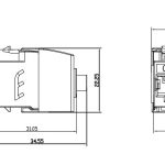 Moduł keystone RJ45 <br> kategoria 6A STP (beznarzędziowy)
