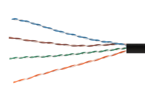 securityNET U/UTP cable Category 5e PE outdoor dry 305m