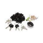 19-inch 6U 600x450x370 securityNET wall-mounted rack cabinet with perforated door