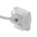 Faceplate 45x45mm for 1xRJ45 Keystone Jack