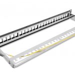 Patch panel niewyposażony 19 cali 1U 24 porty, czarny