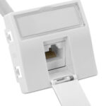 Faceplate 45x45mm for 1xRJ45 Keystone Jack
