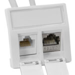 Adapter 2xRJ45 45×45