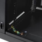 19-inch 6U 600x450x370 securityNET wall-mounted rack cabinet with perforated door