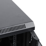 19-inch 6U 600x450x370 securityNET wall-mounted rack cabinet with perforated door