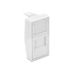 Faceplate 22.5x45mm for 1xRJ45 Keystone Jack