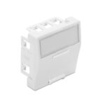 Faceplate 45x45mm for 1xRJ45 Keystone Jack