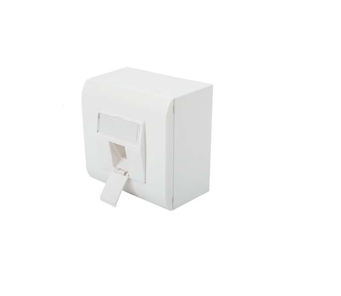 1xRJ45 surface-mounted socket kit without RJ45 insert