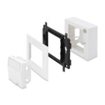 1xRJ45 surface-mounted socket kit without RJ45 insert