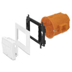 2xRJ45 concealed socket kit without RJ45 inserts