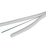 Kabel światłowodowy abonencki płaski FTTH 2J 9/125 G.657A1 LSZH biały