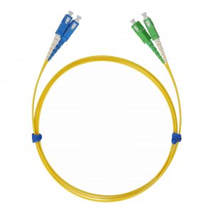 Patchcord jednomodowy LC/APC-LC/PC duplex