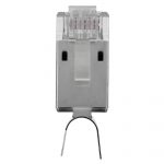 RJ45 cat. 6A STP pass-through connector for AWG 22-23