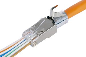 Wtyk przelotowy RJ45 kat. 6A STP dla AWG 22-23