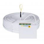 Indoor outlet, OUT-4 4xSC/APC with single-mode cable in CPR: B2ca