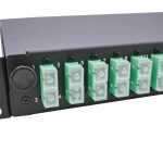 19″ 1U fiber optic distribution panel, 24x SC simplex/LC duplex, equipped