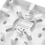 Empty subscriber socket, allows installation of 2xSC simplex/LC duplex