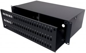 Panel światłowodowy 19″ 3U, front 72x SC simplex/LC  duplex, wysuwany, pusty