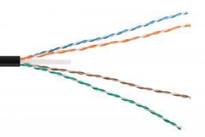 Kabel securityNET U/UTP kategoria 6 PE zewnętrzny suchy 305m