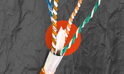 Folia w kablu UTP? Technologia ochrony sygnału w kat.6A!