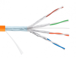 Kabel securityNET F/FTP kategoria 6A LSZH B2ca 500m