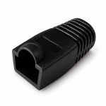Osłonka RJ45 do wtyków BW na kabel do 10mm czarna op.100 sztuk
