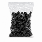 Osłonka RJ45 do wtyków BW na kabel do 10mm czarna op.100 sztuk